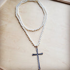 Extra Long Pearl Beaded Necklace