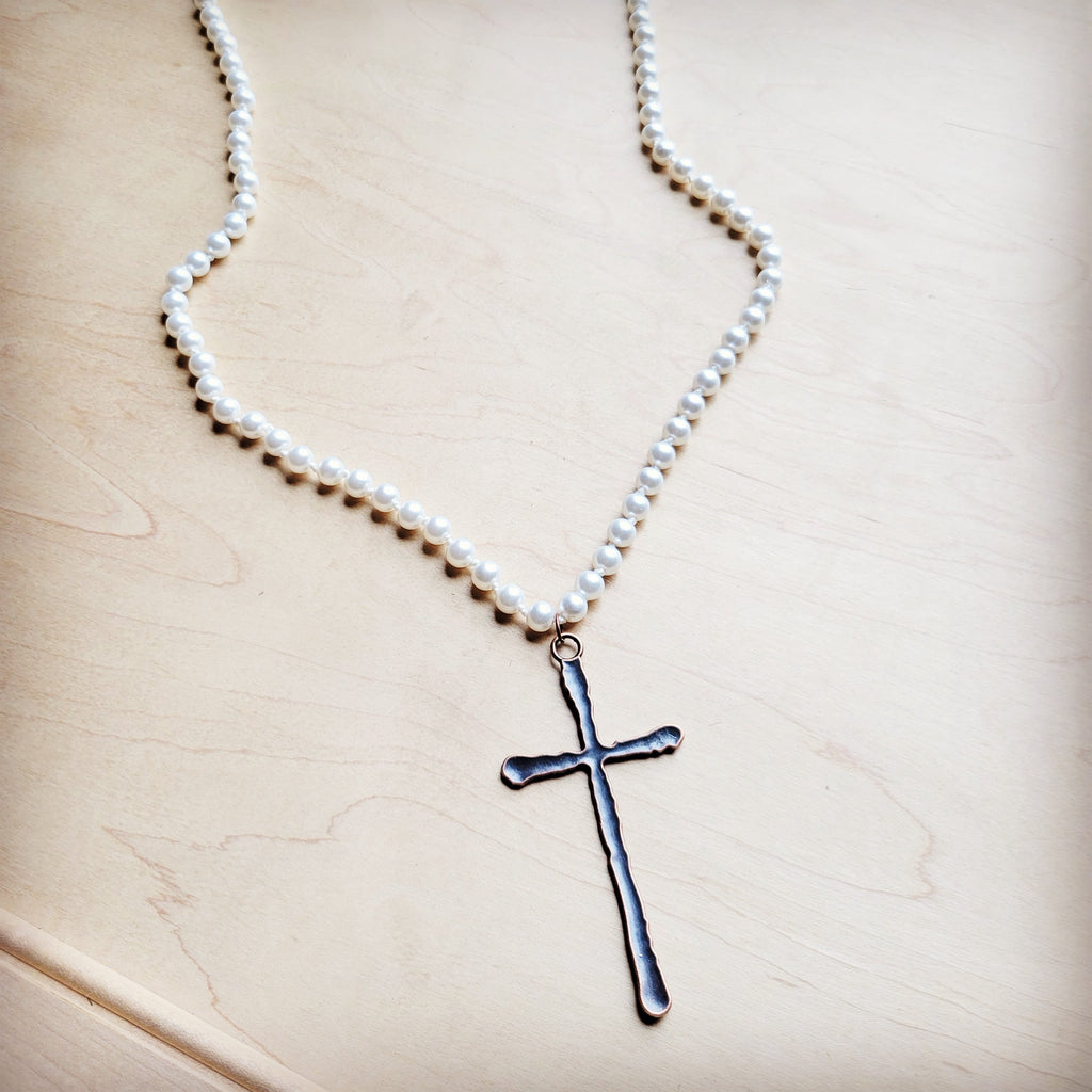 Extra Long Pearl Beaded Necklace