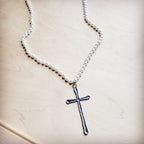 Extra Long Pearl Beaded Necklace