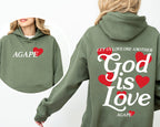 Agape, God Is Love - Hooded Sweatshirt