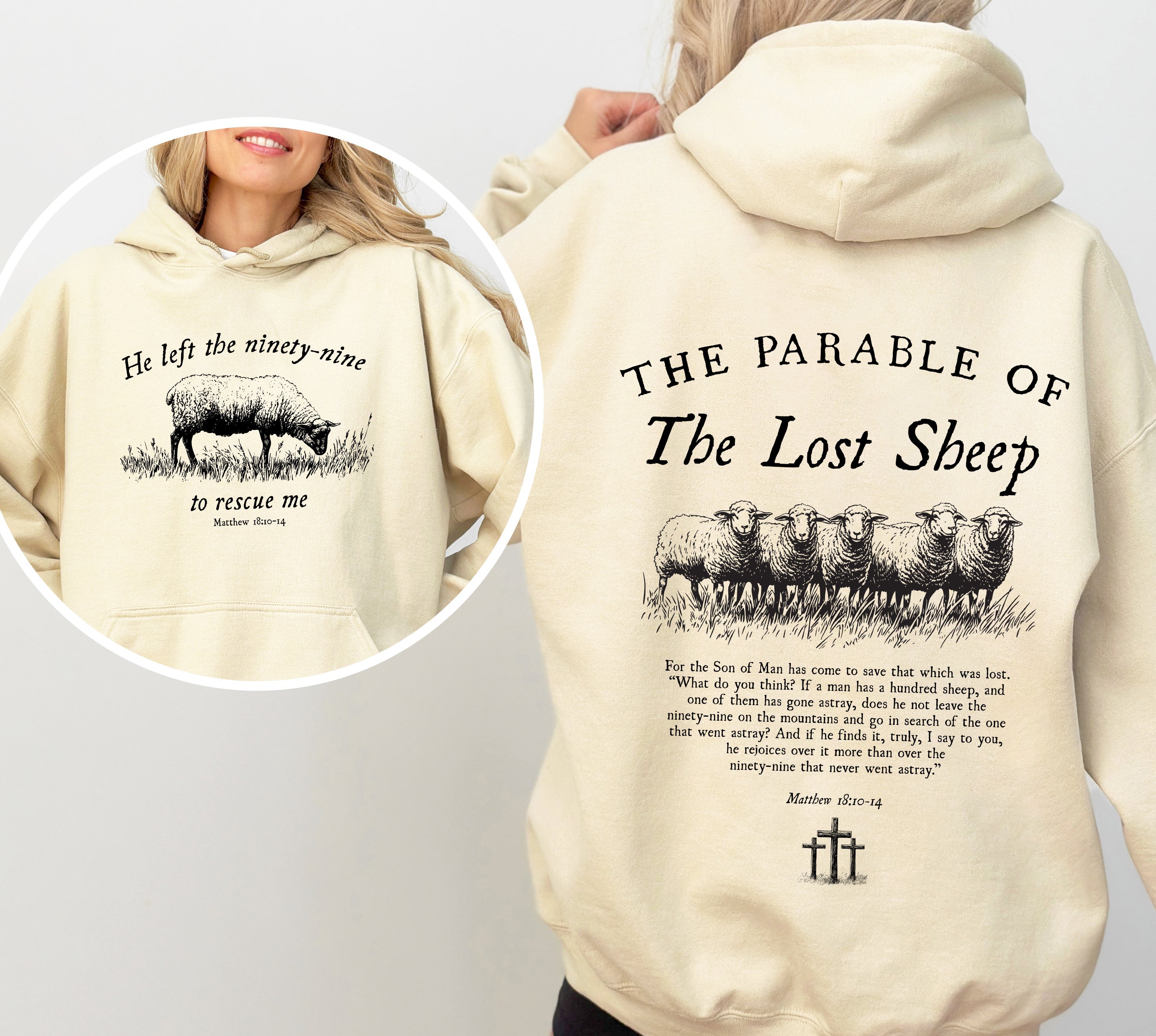 He Left The Ninety Nine To Rescue Me - Hooded Sweatshirt