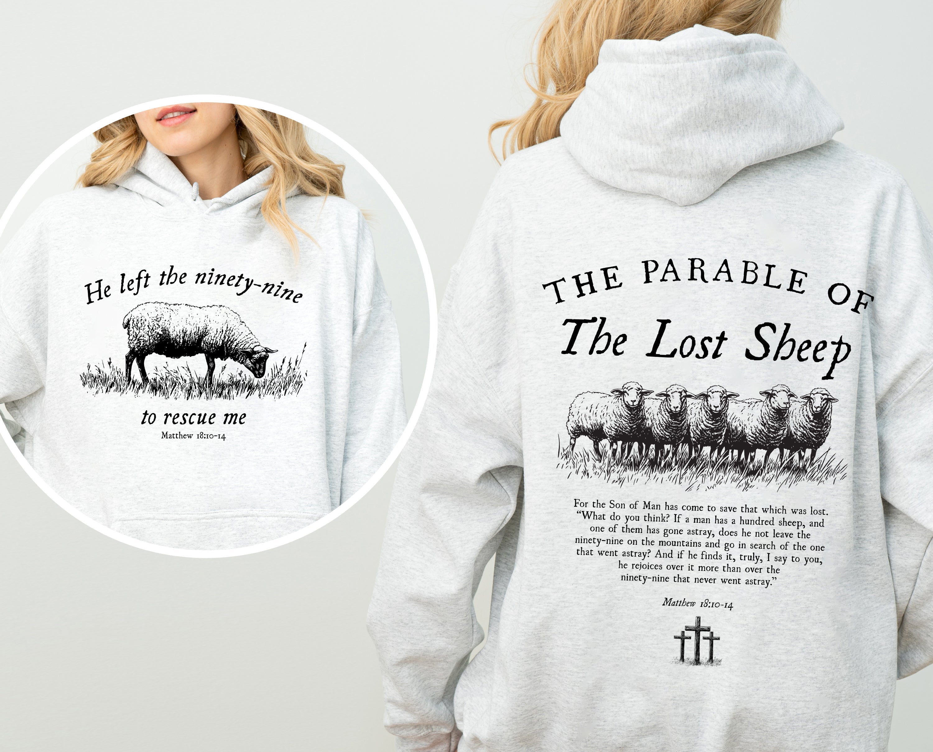 He Left The Ninety Nine To Rescue Me - Hooded Sweatshirt
