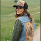 Knoxx- Burned Quilted Sleeve Denim Jacket