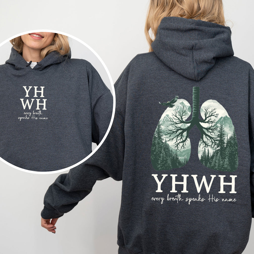 YHWH Lungs  - Hooded Sweatshirt