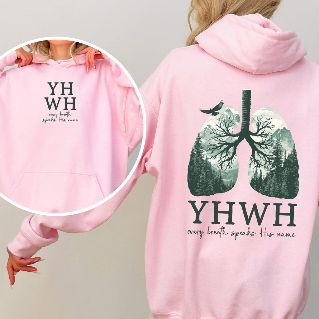 YHWH Lungs  - Hooded Sweatshirt