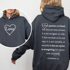 Love Is Patient, Love Is Kind - Hooded Sweatshirt