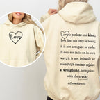 Love Is Patient, Love Is Kind - Hooded Sweatshirt