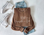Nothing Is Impossible In God Christian Garment Dyed Comfort Colors Sweatshirt