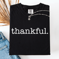 Thankful, Minimalist, Thanksgiving, Autumn, Fall, Comfort Colors T-Shirt
