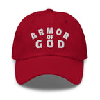 Armor of God Embroidered Dad Hat Adjustable Christian Faith Baseball Cap Gift