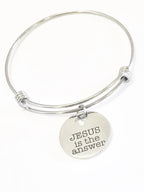 Christian Bracelet, Christian Gifts, Jesus Is The Answer Bracelet,  Christian Jewelry, Religious Bracelet, Religious Gift, Sunday Jewelry