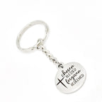 Faith Gift, Chosen Blessed Fogiven Redeemed Keychain, Baptism Gift, Charm Keychain, Faith Keychain, Christian Gift, Faith Quote