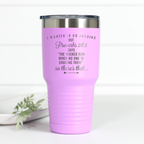 Proverbs Jogging 30 oz Engraved Tumbler